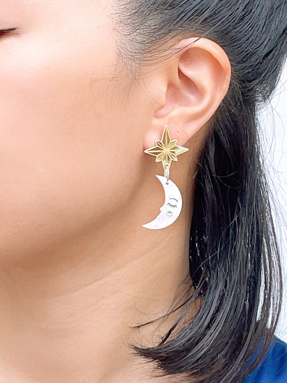 Moon Star Earrings