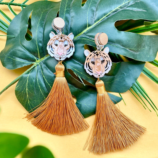 Tiger Tassels Earrings