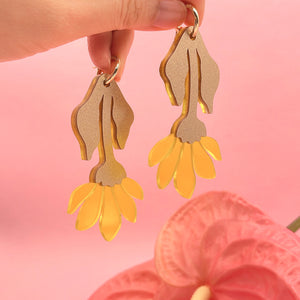Gerbera Hoop Earrings