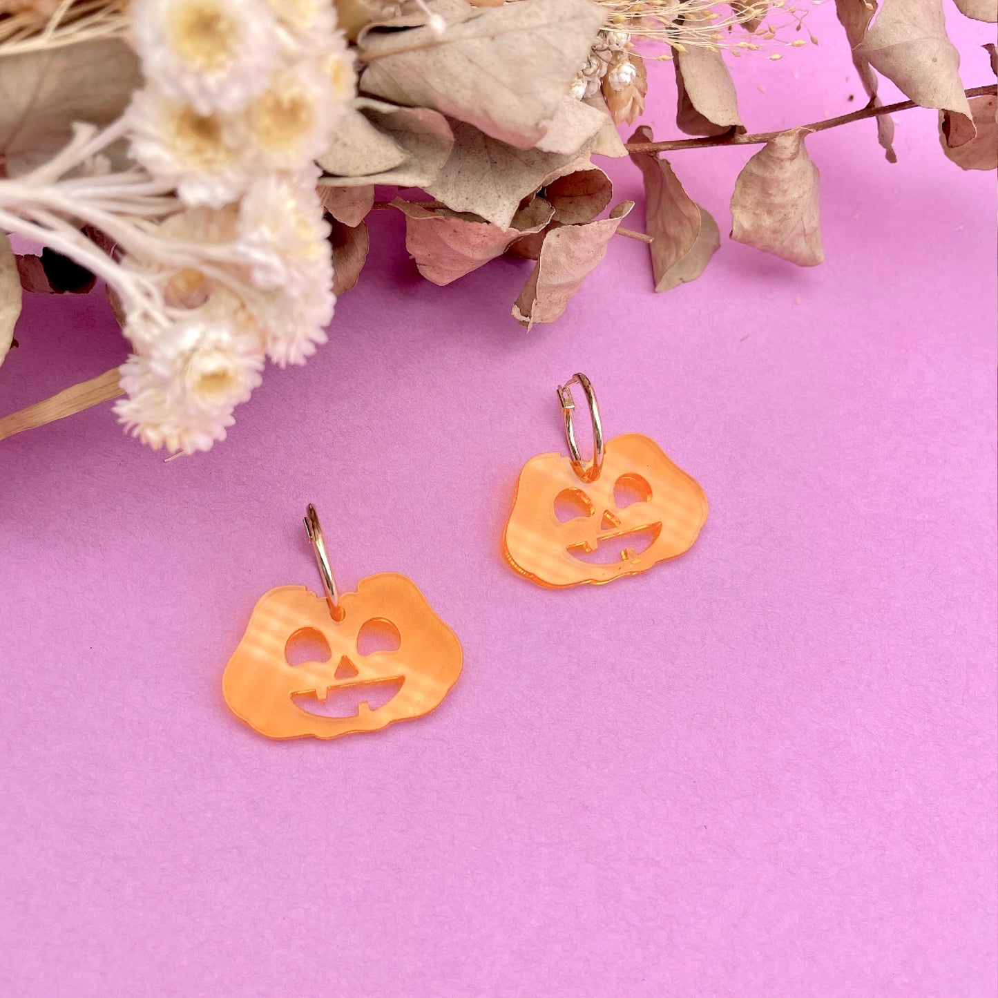 Pumpkin Hoop Earrings (Many Ways)