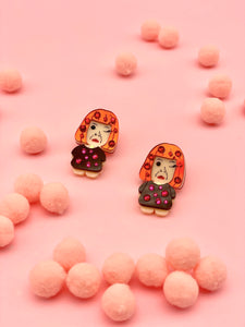 Polka Dot Queen Earrings