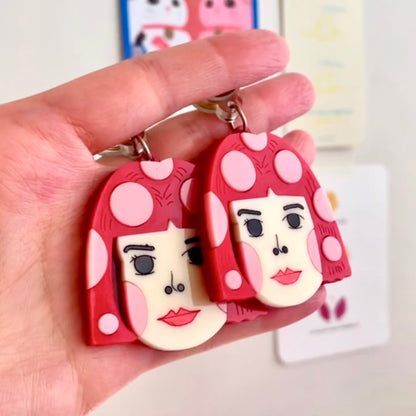 Polka Dot Queen Statement Earrings
