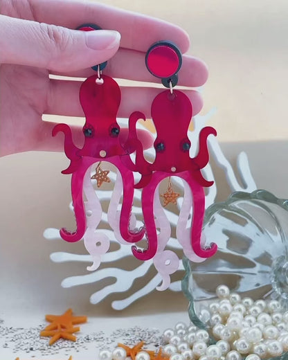 Octopus Earrings