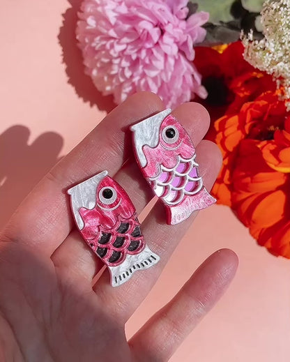 Koi Studs (Pink)