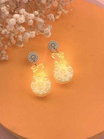 Rabbit Mooncake Earrings