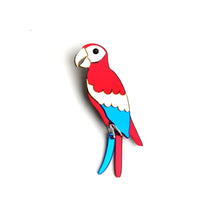 Load image into Gallery viewer, Scarlet Macaw Brooch
