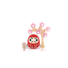 Load image into Gallery viewer, Daruma Mount Fuji Brooch Set