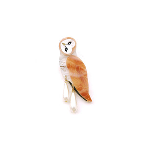 Barn Owl Brooch