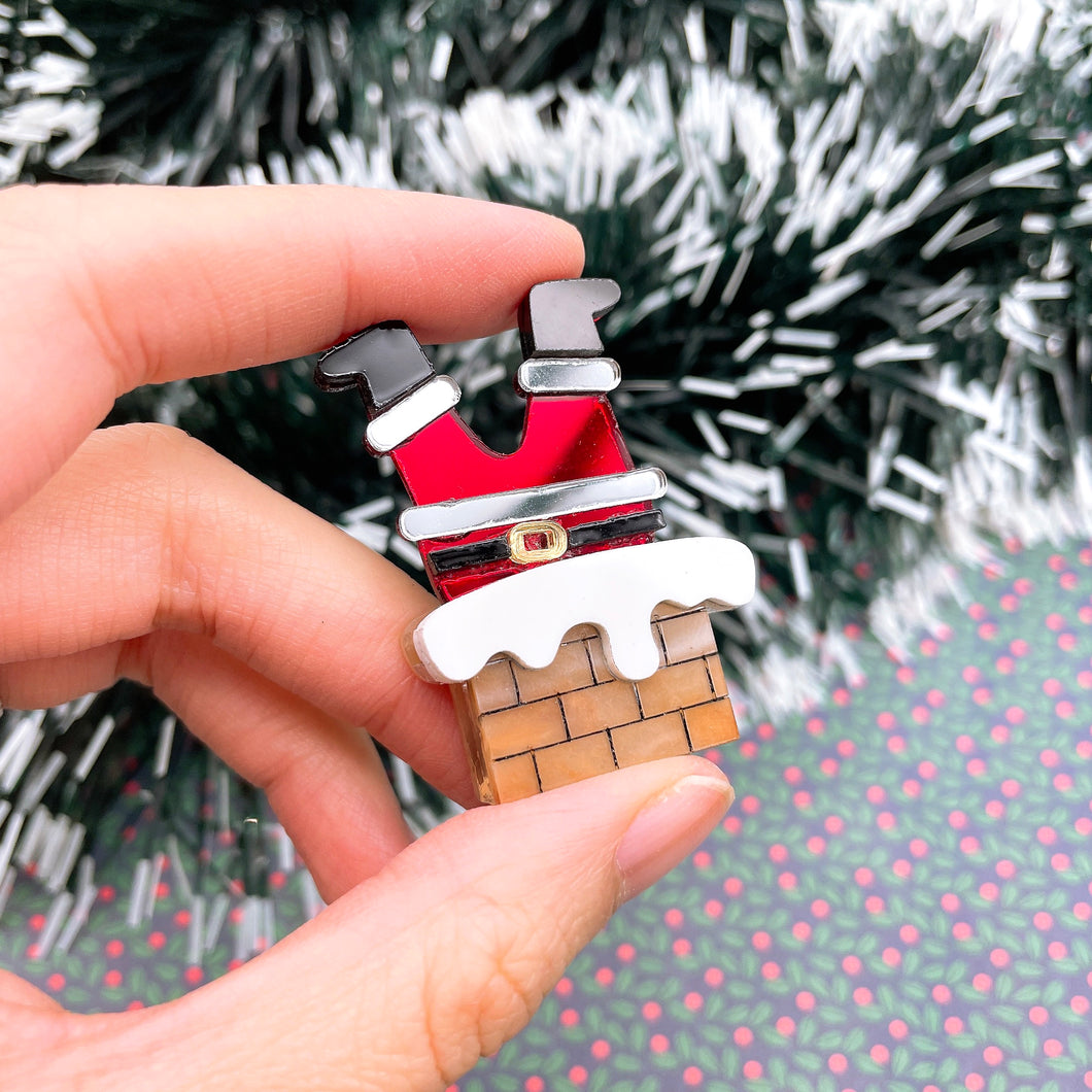 Santa Brooch