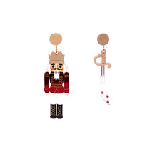 Load image into Gallery viewer, Nutcracker Earrings - Red