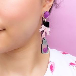 Nail Polish Earrings