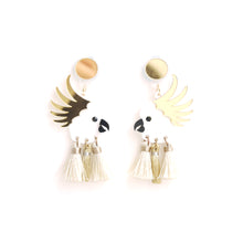 Load image into Gallery viewer, Cockatoo Tassels Earrings