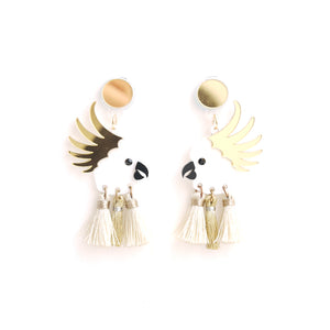 Cockatoo Tassels Earrings