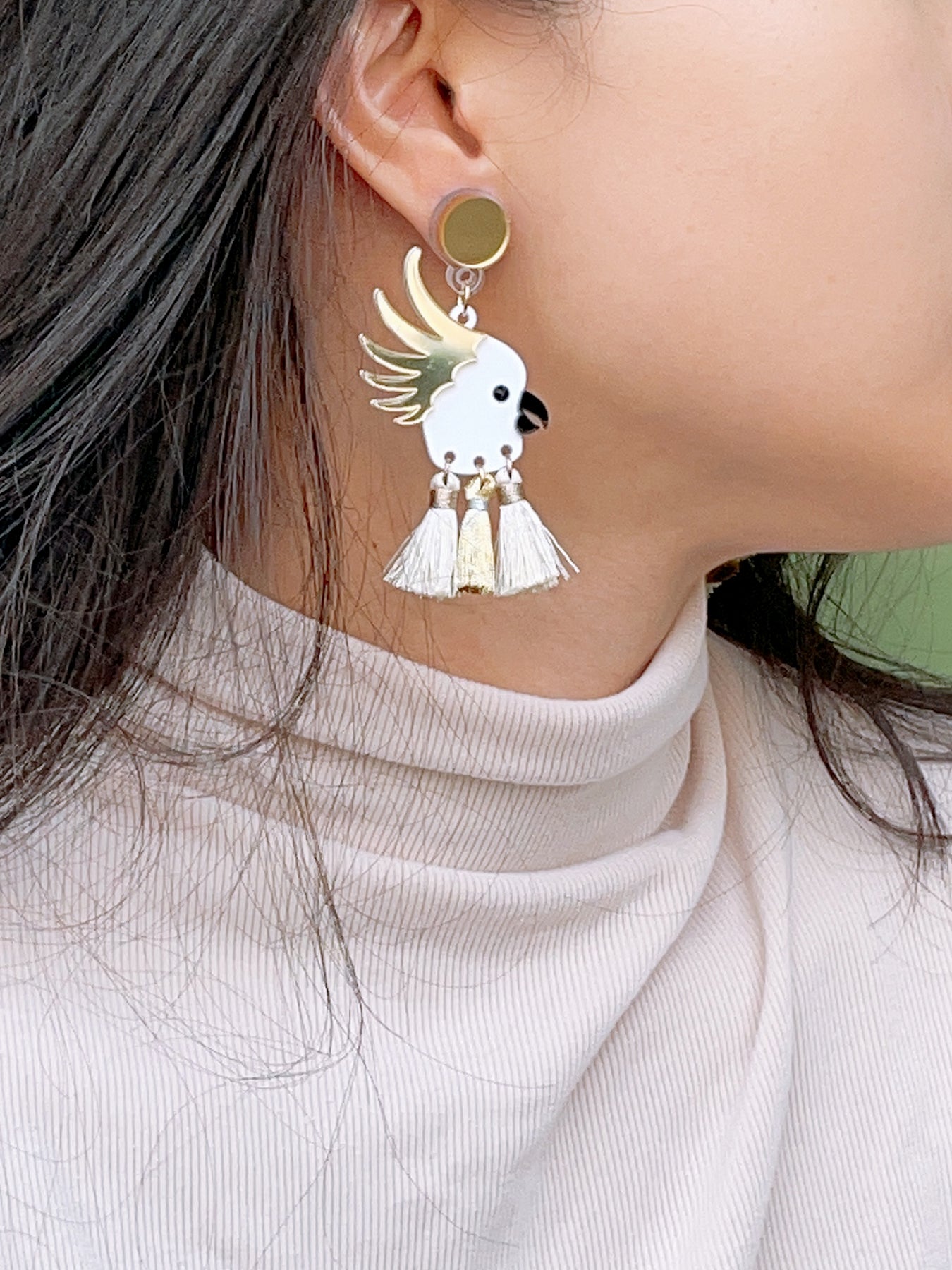 Cockatoo Tassels Earrings