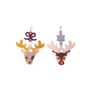 Red Nose Reindeer Earrings