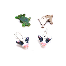 Load image into Gallery viewer, Cow Hoop Earrings (3 ways)
