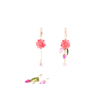 Load image into Gallery viewer, Peach Blossom Hoop Earrings (many ways)