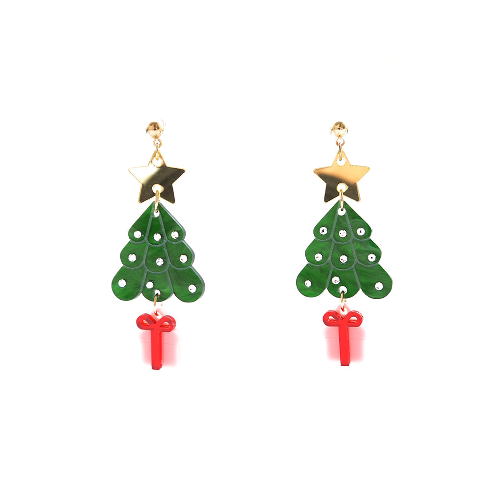 Xmas Tree Earrings