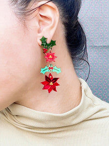 Xmas Flower Earrings