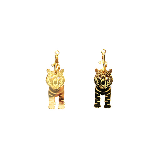 Tiger Hoop Earrings