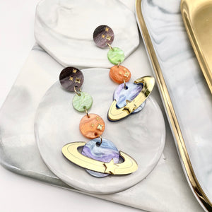 Planet Dangle Earrings