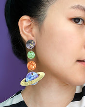 Load image into Gallery viewer, Planet Dangle Earrings