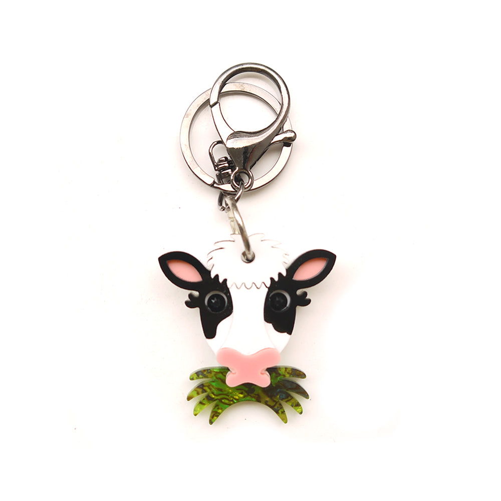Grass Eating Cow Keychain (Playable)
