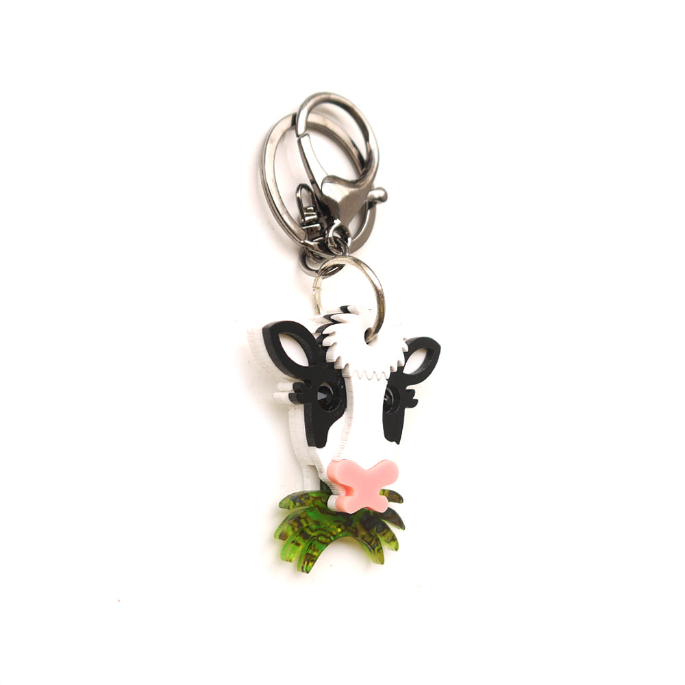 Grass Eating Cow Keychain (Playable)